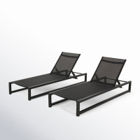 Lindenberg Sun Lounger Set by Latitude Run