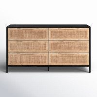 Nellie 6 Drawer Cane Dresser by Birch Lane