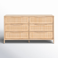 Nellie 6 Drawer Cane Dresser by Birch Lane