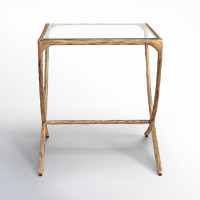 Evelynn Glass End Table by Joss and Main