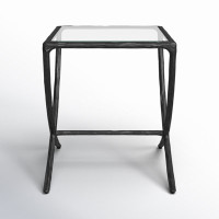 Evelynn Glass End Table by Joss and Main