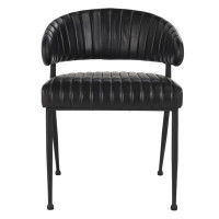 Romantas Leather Side Chair by Birch Lane