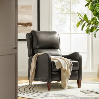 Beecher 28.75" Wide Genuine Leather Manual Club Recliner by Birch Lane