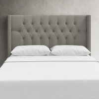 Knighten Upholstered Wingback Headboard by Birch Lane