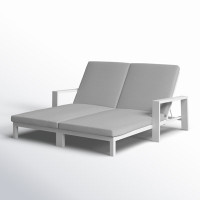 Hoyt Outdoor Metal Double Chaise Lounge by AllModern