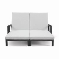 Hoyt Outdoor Metal Double Chaise Lounge by AllModern