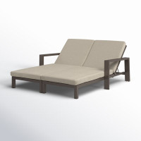Hoyt Outdoor Metal Double Chaise Lounge by AllModern