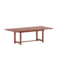Alyisa Rectangular FSC Wood Outdoor Patio Extendable  Dining Table by Lark Manor