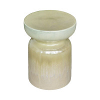 Flavia Reactive Glaze Ceramic End Table by Birch Lane