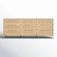 Nellie 9 Drawer Cane Dresser by Birch Lane