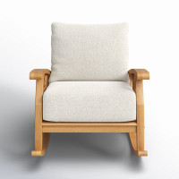 Cotesfield Outdoor Teak Rocking Chair by Birch Lane