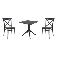 Farrah Square 2 - Person 60" Long Bistro Set by AllModern