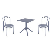 Farrah Square 2 - Person 60" Long Bistro Set by AllModern