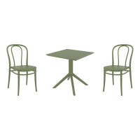 Farrah Square 2 - Person 60" Long Bistro Set by AllModern