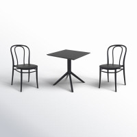 Farrah Square 2 - Person 60" Long Bistro Set by AllModern