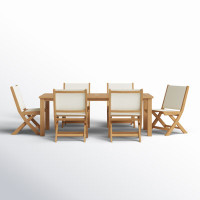Alanson Rectangular 6 - Person 78.74" Long Dining Set by Birch Lane