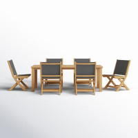 Alanson Rectangular 6 - Person 78.74" Long Dining Set by Birch Lane