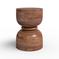 Munsley Solid Wood Pedestal End Table by Birch Lane