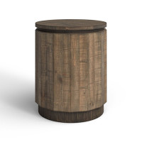 Leanora Solid Wood Drum End Table Set by Birch Lane