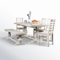 Kinston 6 Piece Dining Set - Distressed Ivory by Birch Lane