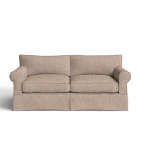 Amari 84" Rolled Arm Slipcovered Sofa with Reversible Cushions by Wayfair Custom Upholstery