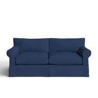 Amari 84" Rolled Arm Slipcovered Sofa with Reversible Cushions by Wayfair Custom Upholstery