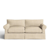 Amari 84" Rolled Arm Slipcovered Sofa with Reversible Cushions by Wayfair Custom Upholstery