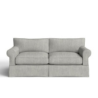 Amari 84" Rolled Arm Slipcovered Sofa with Reversible Cushions by Wayfair Custom Upholstery