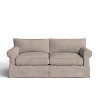 Amari 84" Rolled Arm Slipcovered Sofa with Reversible Cushions by Wayfair Custom Upholstery
