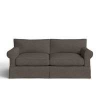 Amari 84" Rolled Arm Slipcovered Sofa with Reversible Cushions by Wayfair Custom Upholstery