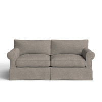 Amari 84" Rolled Arm Slipcovered Sofa with Reversible Cushions by Wayfair Custom Upholstery