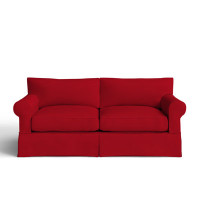 Amari 84" Rolled Arm Slipcovered Sofa with Reversible Cushions by Wayfair Custom Upholstery
