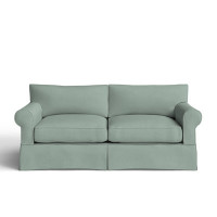 Amari 84" Rolled Arm Slipcovered Sofa with Reversible Cushions by Wayfair Custom Upholstery