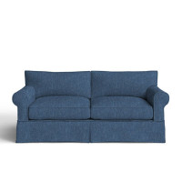 Amari 84" Rolled Arm Slipcovered Sofa with Reversible Cushions by Wayfair Custom Upholstery
