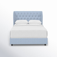 Tomey Upholstered Wingback Bed by Birch Lane