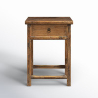 Millendon Solid Wood Side Table with Storage by Birch Lane