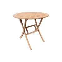 Suki Folding Solid Wood Bistro Table by Birch Lane