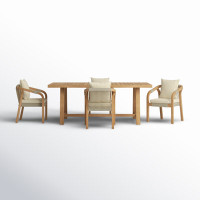 Guro Rectangular 79" Long Dining Set with Cushions by Birch Lane