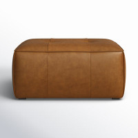 Belarus Leather Ottoman by Birch Lane