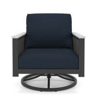 Townsend Outdoor Townsend Swivel Rocker Metal Chair with Cushion by Birch Lane