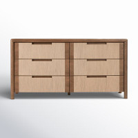 Rumy 6 Drawer Woven Dresser by Birch Lane