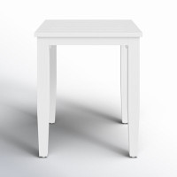 Lilah White Aluminum Side Table by Birch Lane
