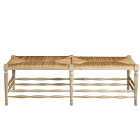 Melany Wood Bench by Rosecliff Heights