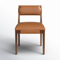 Bilbrey Leather Side Chair by Birch Lane
