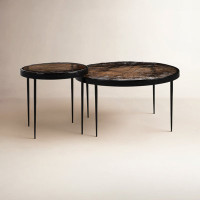 Carmen Glass Top Nesting Coffee Table by Birch Lane