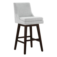 Zahara Upholstered Swivel Counter Stool by Joss and Main