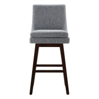 Zahara Upholstered Swivel Counter Stool by Joss and Main