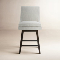 Zahara Upholstered Swivel Counter Stool by Joss and Main