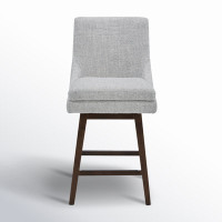 Zahara Upholstered Swivel Counter Stool by Joss and Main