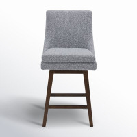 Zahara Upholstered Swivel Counter Stool by Joss and Main